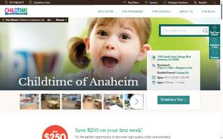 Childtime of Anaheim website