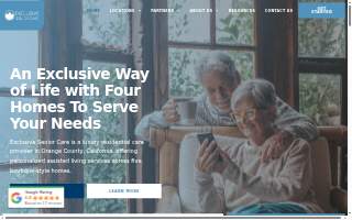 Exclusive Senior Care - Casa De Los Arboles website