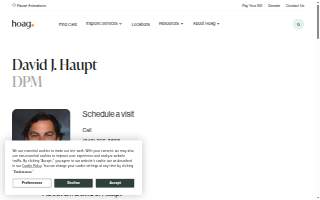 Haupt David J DPM website