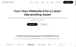 Hungry Ram Web Design of Anaheim website