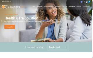 OC Urgent Care Anaheim website