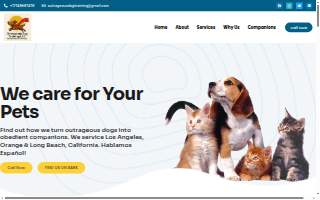 Outrageous Dog Training of Anaheim website