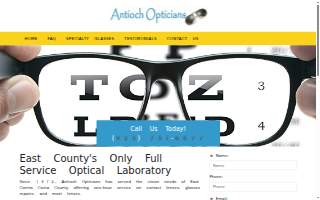 Antioch Opticians website