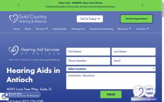 Hearing Services of Antioch website