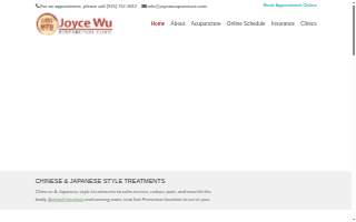 Joyce Wu Acupuncture Clinic website