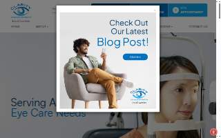 Clarity Advanced Optometry website
