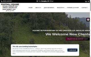 Foothill Equine - Drs. Peralez, Brown, and Bennett website