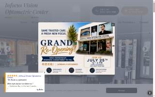 InFocus Vision Optometric Center website