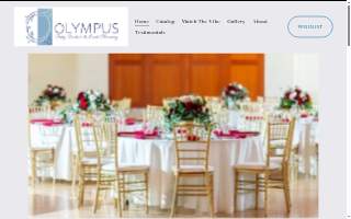 Olympus Party Rentals & Event Planning of Arcadia website