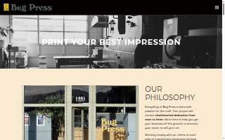 Bug Press website