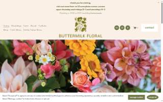 Buttermilk Floral website