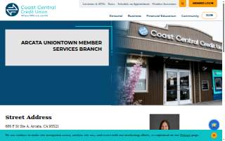 Coast Central Credit Union Uniontown website
