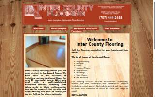Inter County Flooring of Arcata website