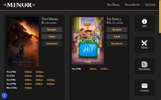 Minor Theatre website