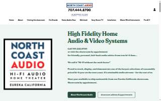 Northcoast Audio TV & Home Theater of Arcata website