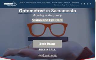 Arden Park Optometry of Arden-Arcade website