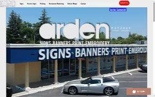 Arden Signs Banners & Print website
