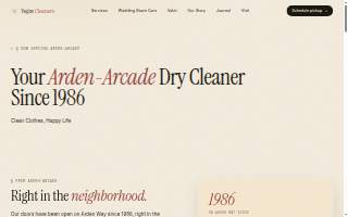 Cleaners #25 Laundry service website