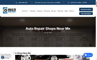 Hal's Auto Care website