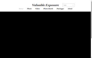 Valuable Exposure Photography website