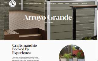 Arroyo Grande Deck & Fence website