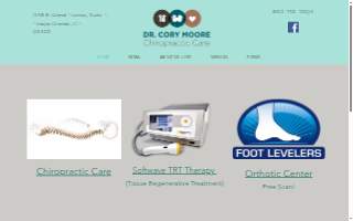 Cory Moore Chiropractic website