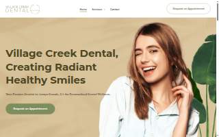 Village Creek Dental website
