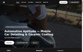 Automotive Aptitude - Ceramic Coating & Paint Correction Specialists website