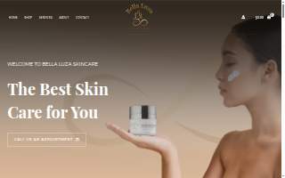 Bellaluza Skin Care website
