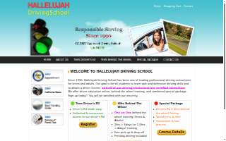 Hallelujah Driving School of Artesia website
