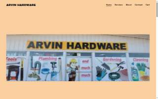Arvin Hardware website