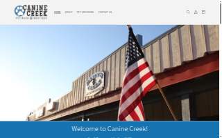 Canine Creek website