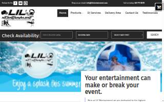 Lil' Ntertainment DJ, Lighting, Photo Booth, & Event Rentals website