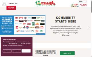Vallarta Supermarkets website