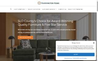 Harrington Home Furniture website
