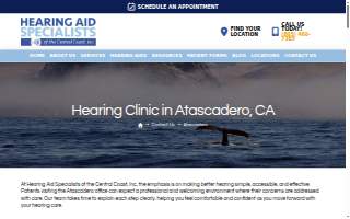 Hearing Aid Specialists of The Central Coast, Inc. website