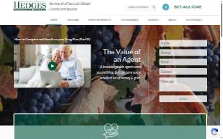 Hedges Insurance Services website