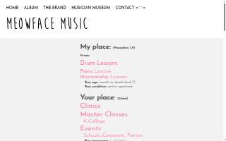 Meowface Music website