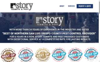 Story Termite & Pest website