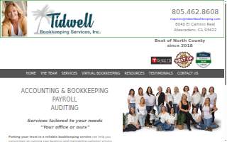 Tidwell Bookkeeping Services website