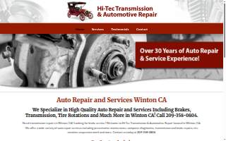 Hi-Tec Transmission & Automotive Repair website