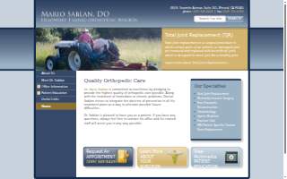 Mario K Sablan DO - Sablan Orthopedics Inc. website