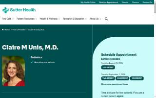 Claire M. Unis, M.D. website