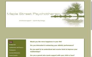 Maple Street Psychotherapy website