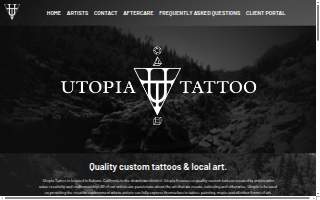 Utopia Tattoo website