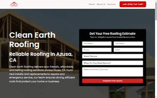 Clean Earth Roofing Repair Service Azusa website