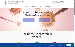 Pacific Quality Insurance Services website