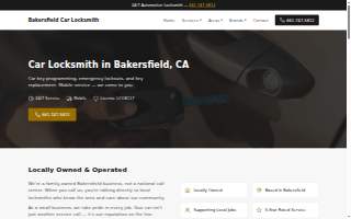 Bakersfield Car Locksmith website