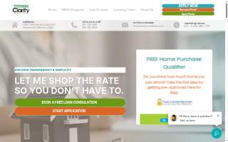 Clarity Home Loans website