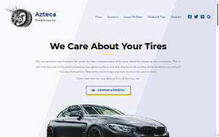 Azteca Tires & Service website